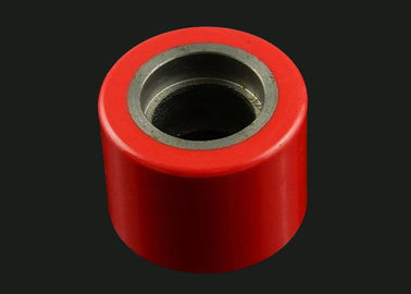 Czerwone kółka do ładowania ręcznego, koła zapasowe do palet 80 * 70 mm